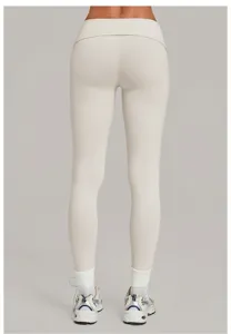 Dames hoge taille omslaan snel drogende yoga broek fitness hardlopen sport legging