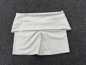Women fold-over waist yoga shorts quick dry fitness running sports gym shorts activewear