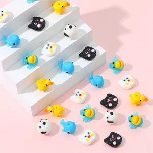 Colorful cute cartoon animal glass loose beads for DIY handmade jewelry earrings accessories
