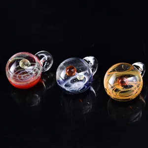 Handmade Glass Starry Sky Pendant Universe Crystal Ball DIY Jewelry Accessories Transparent Glass Ball Charm