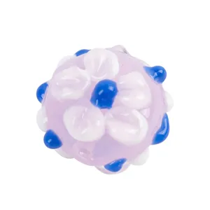 Handmade colorful flower glass bead DIY round loose bead for necklace bracelet jewelry making