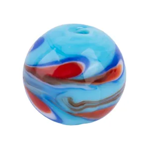 Handcrafted colorful glass bead main product view, perfect for DIY jewelry making and beading.