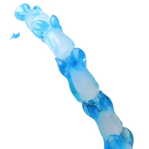 Handmade blue gradient glass beads DIY bracelet necklace accessories loose spacer charms