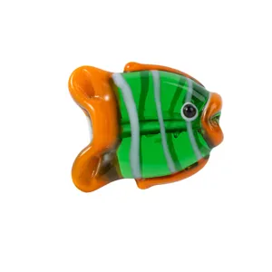 Glass striped fish bead for handmade DIY jewelry bracelets necklaces crafting accessories