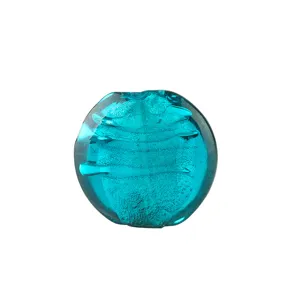 Turquoise blue glass bead DIY handmade charm loose spacer bead for jewelry making crafting