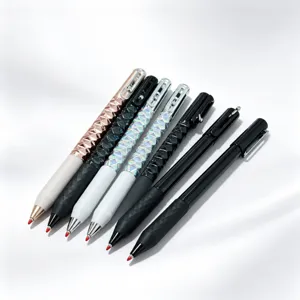 Creative Geometric Decompression Gel Pen Press Ballpoint Pen Plastic Writing Stationery School Office Supplies