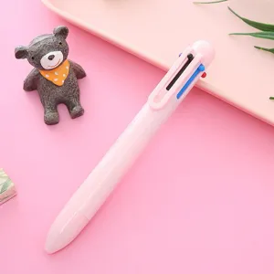 Cute 6-color click ballpoint pen with macaron aesthetic for student journaling and daily writing.