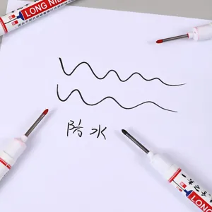 Long nib marker pen for deep holes waterproof multi-purpose woodworking marker tool