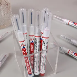 Long nib marker waterproof deep hole marker for woodworking bathroom multipurpose detail show