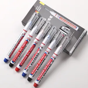 Long nib marker detail showing fine tip design and multi-color options for deep hole marking.