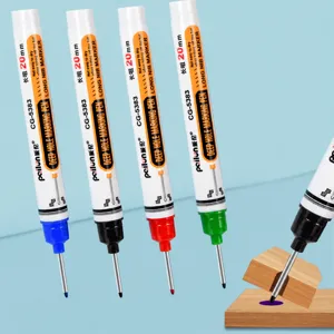 Deep Hole Marker Pen Long Nib Oil-Based Waterproof Quick-Drying Carpenter Marker For Tile Woodworking Writing Tools