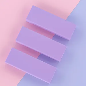 Recambios de goma de borrar morada pastel minimalista, papelería limpia de estudiantes.