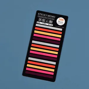PET transparent sticky notes index tabs colorful page markers office school stationery 300pcs
