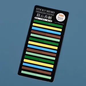 PET sticky notes Morandi index tabs translucent memo pads aesthetic stationery supplies.