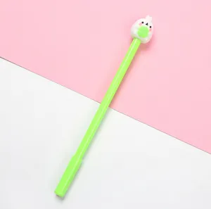 Schattige cartoon konijn groene gelpen 0.5mm zwarte inkt studenten kantoorartikelen schrijven