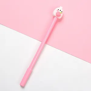 Schattige roze cartoon konijn gelpen 0.5mm zwarte inkt studenten stationery kantoor schrijfpen