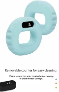 Impugnatura in silicone con contatore digitale intelligente per allenamento dita.