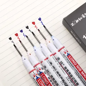 Long nib waterproof deep hole marker pen for woodworking and multi-purpose use detail view