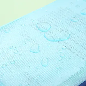 Borsa per documenti in rete trasparente A4 custodia impermeabile con chiusura lampo.