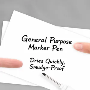 Waterproof long head marker pen with oil-based quick dry ink for deep hole and multi-use.