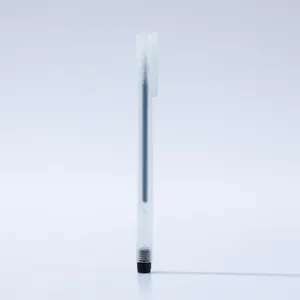 Transparent frosted gel pen minimalist stationery school office supply black ink writing tool