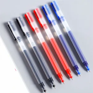 Minimalist Transparent Gel Pen Smooth Writing Rollerball Pen Black Red Blue Ink Office School Stationery Supplies