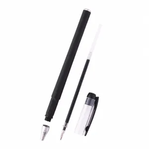 Black gel pen exam special student carbon ink 0.5mm smooth writing sign pen with refill