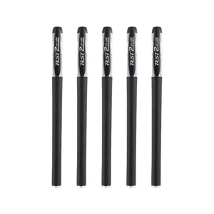 Black gel ink pens set of 5 smooth writing 0.5mm tip office school stationery supply