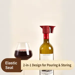 Reusable Silicone Wine Stopper Leakproof Bottle Stopper for Champagne Wine Saver