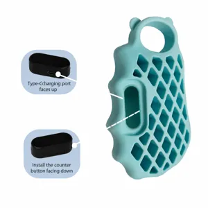 Custodia protettiva in silicone per telecomando Bluetooth anello impugnatura