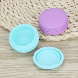 Φορητή μαλακή θήκη αποθήκευσης σιλικόνης macaron ταξιδιού διοργανωτής καλλυντικών