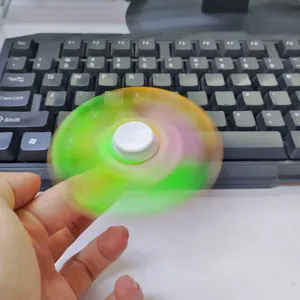 LED Fidget Spinner Glowing Hand Spinner Toy Stress Relief Finger Toy for Kids Adults