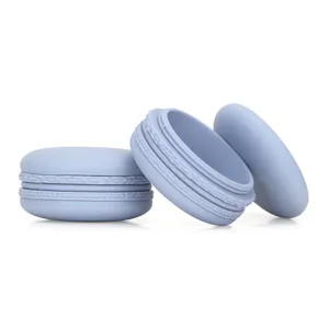 Draagbare siliconen reisopslagdoos macaron gevormde cremecontainer voor dagelijks gebruik