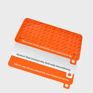 Flexible silicone aluminum phone stand folding heat dissipation pad cooling mat layer breakdown
