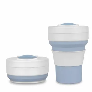 Gobelet pliable en silicone de qualite alimentaire pour voyage et sport en plein air principal