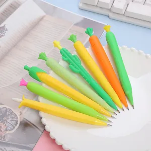 Crayon mécanique créatif de fruits et légumes de dessin animé mignon papeterie d'étudiant.