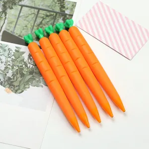 Gros plan montrant le design délicat et le matériau en caoutchouc souple des adorables stylos.