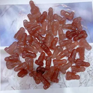 2.8cm natuurlijke kristallen steen gesneden fallisch beeldje decoratieve massage edelsteen bulk