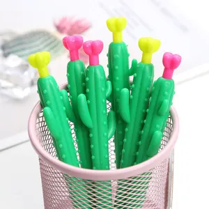 Joli porte-mine cactus en caoutchouc souple stylo créatif mignon pour école et bureau