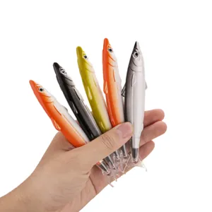 Neuheit lustige fisch geformte kugelschreiber set, kreative simulation geschenke kinder.