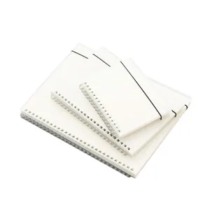 Carnet de notes spirale couverture mate, bloc-notes quadrillé pour bureau et papeterie.