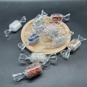 Kristall Kies Süßigkeiten geformte Flaschen Set, niedliche Edelstein Dekoration Geschenke.