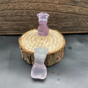 Pierre précieuse naturelle cristal corps féminin sculpture figurine jolie déco 30mm