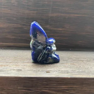 3cm natural gemstone crystal fairy carving detail shot, elegant crystal figure sculpture.