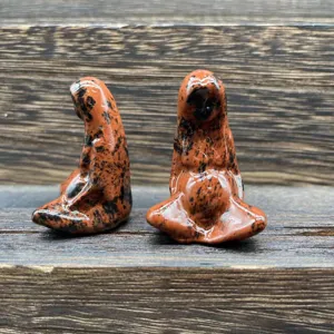 1.5 pouces pierre precieuse naturelle mere terre gaia figurine meditation guerison sculpture