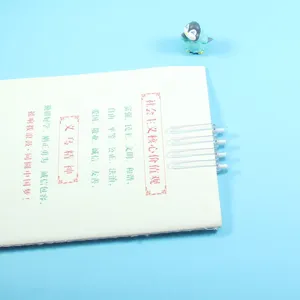 Transparante eeuwige potlood zonder inkt duurzame schrijvende pen voor studenten detailweergave.