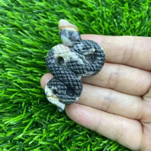 5cm serpent carve en pierre naturelle cristal figurine animal mineral de guerison deco