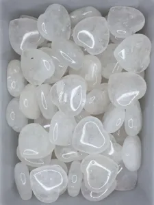 Natural Crystal Heart Shaped Polished Stone Healing Reiki Semi Precious Gemstone Heart For Home Decor Gift Collection