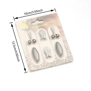 Hijab speld set 6stuks sjaal clip moslim hoofddoek accessoires detailweergave