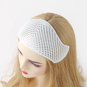White plastic mesh hair band anti slip hijab crown volumizing insert for daily hair styling